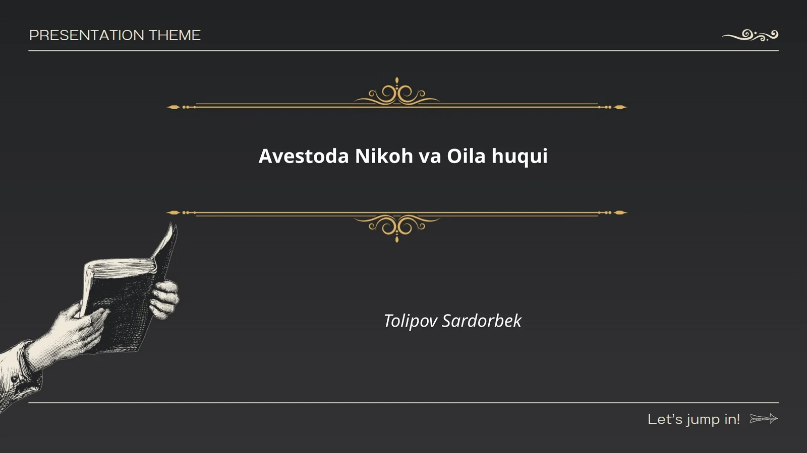 Avestoda Nikoh va Oila huqui