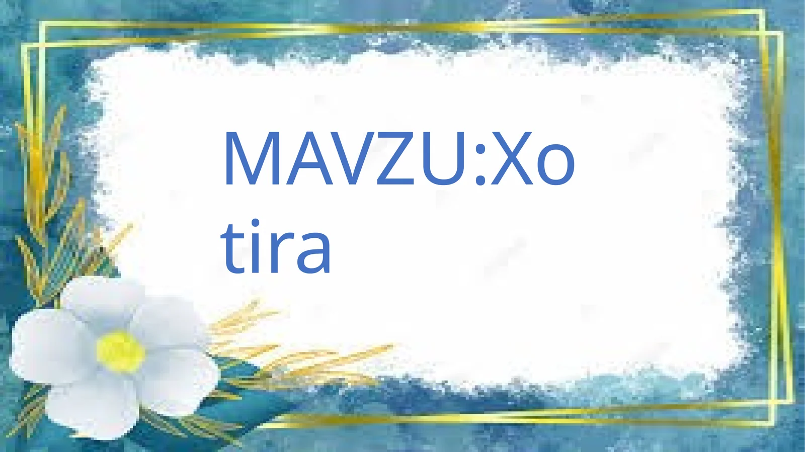 Xotira