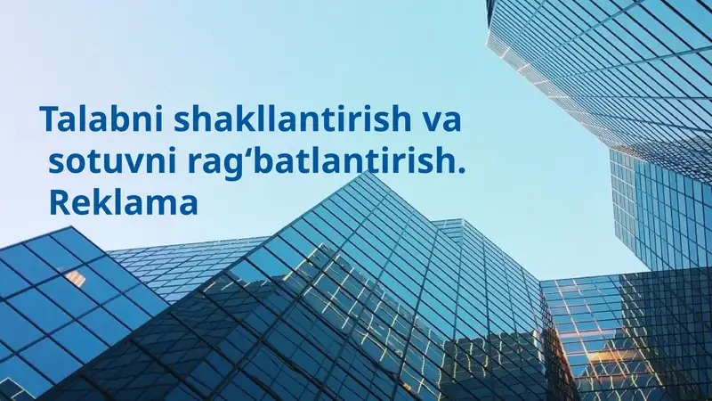 Talabni shakllantirish boʻyicha slayd