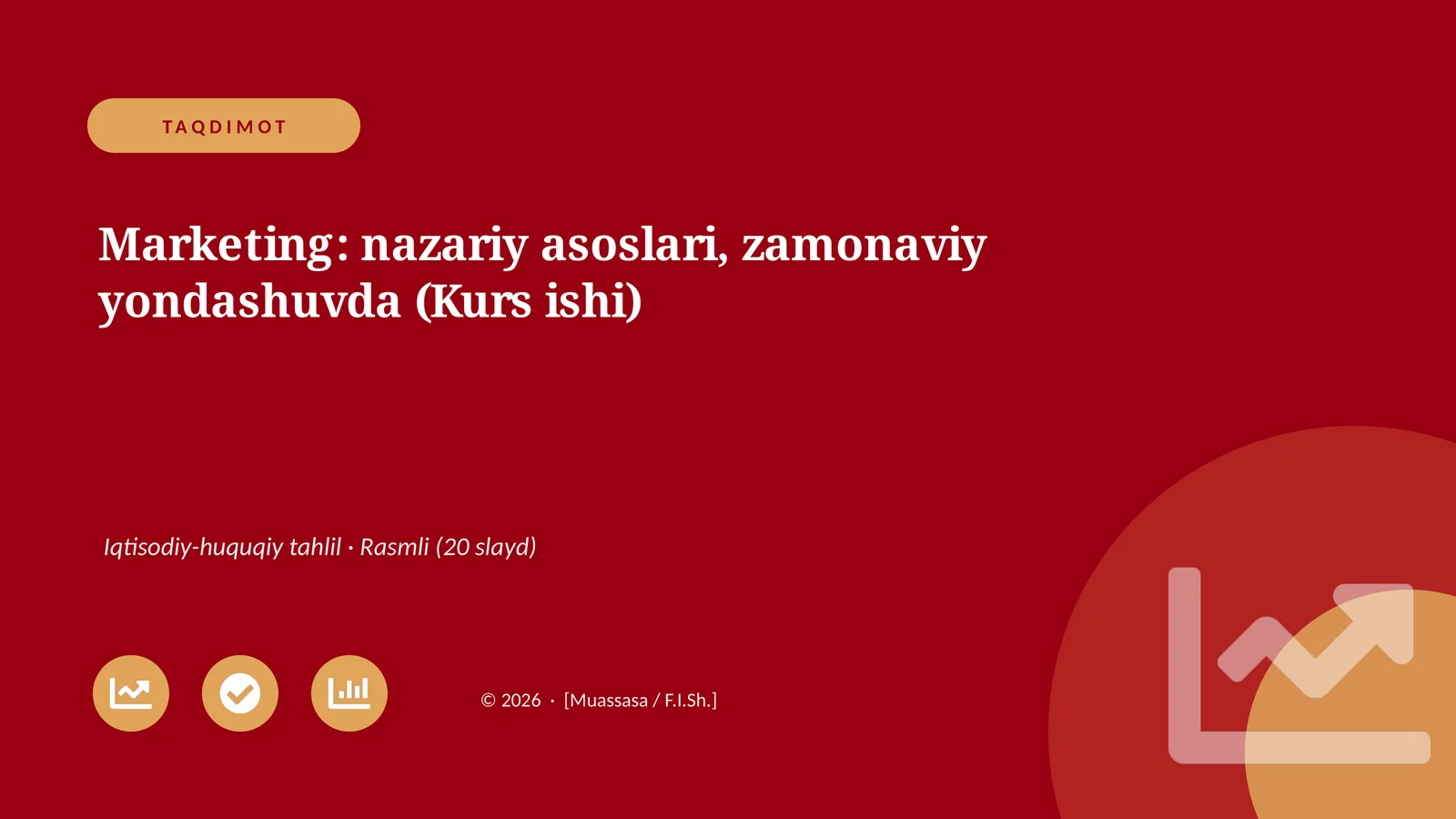 Marketing: nazariy asoslari, zamonaviy yondashuvda (Kurs ishi)