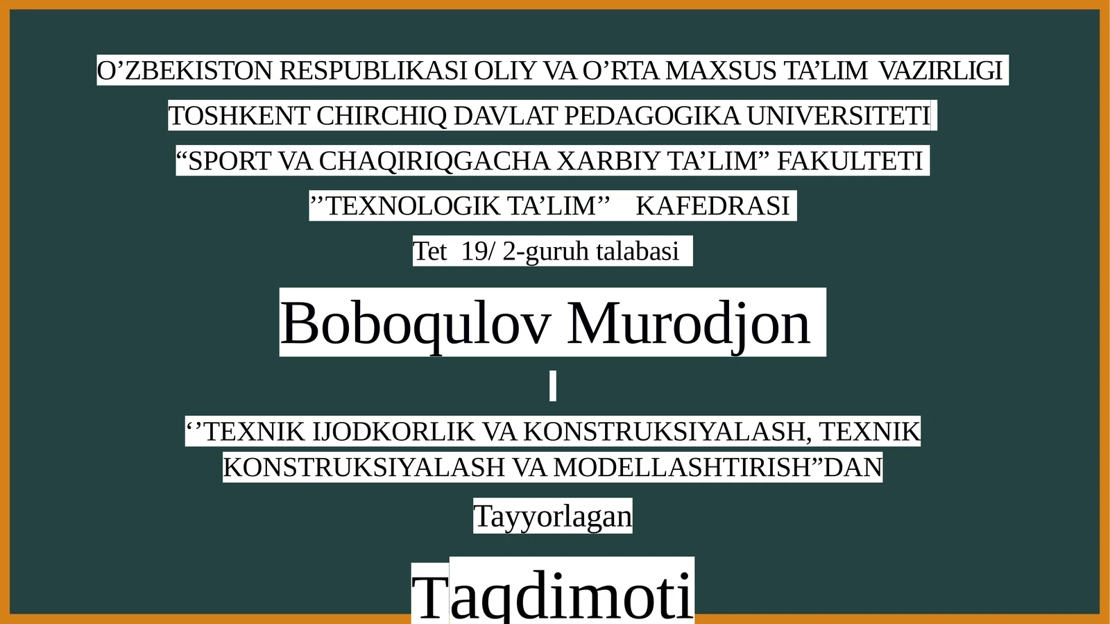 7-Sinflar uchun yog'ochni quritish va saqlash