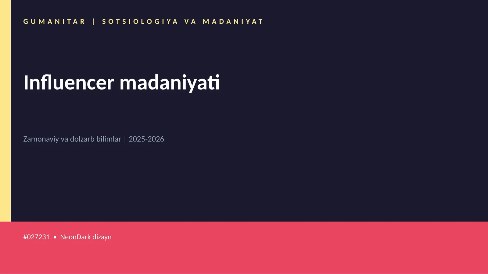 Influencer madaniyati