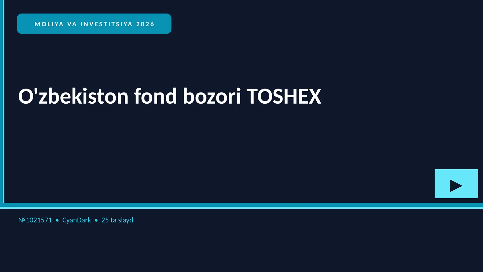 MOLIYA VA INVESTITSIYA 2026