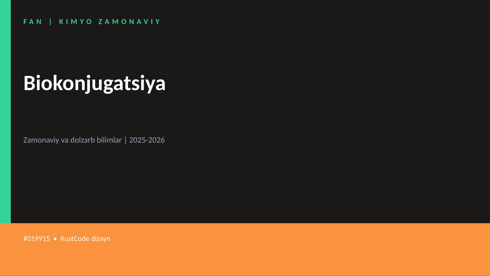 KIMYO ZAMONAVIY