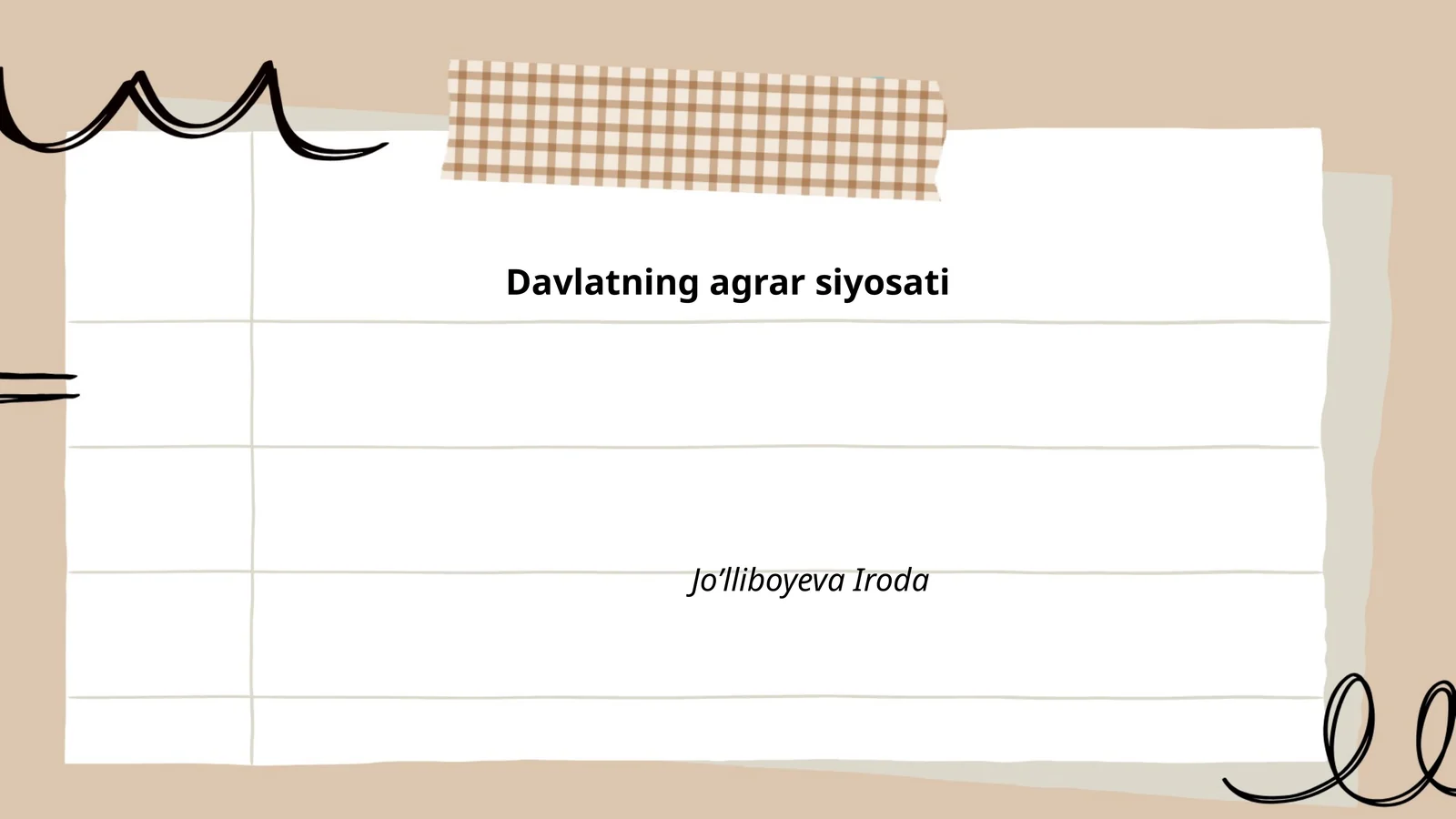 Davlatning agrar siyosati