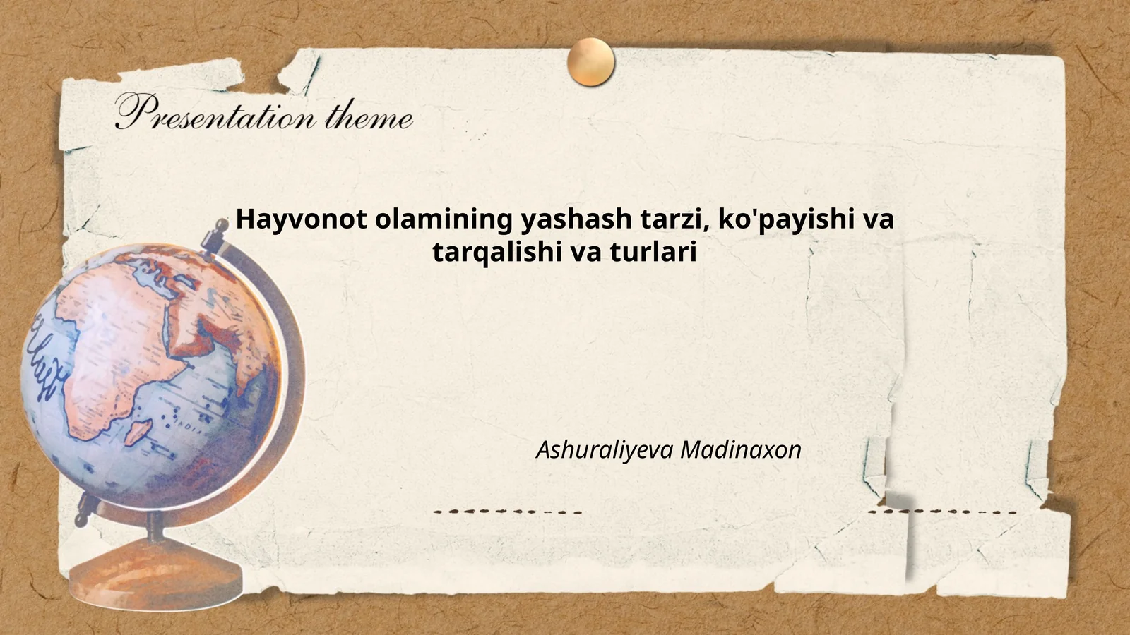 Hayvonot olamining yashash tarzi, ko'payishi va tarqalishi va turlari