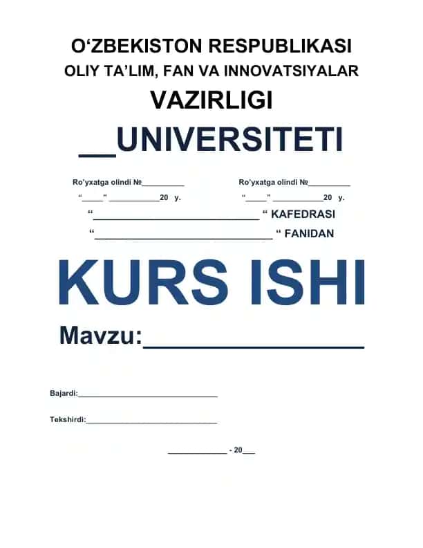 Ona tilini o‘qitishda integrativ yondashuv mavzusidagi kurs ishi