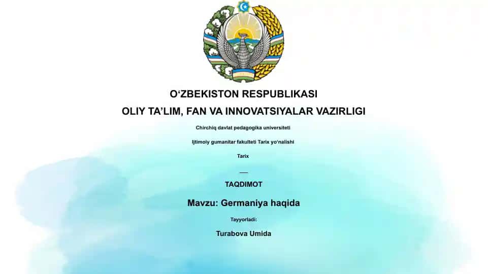 Germaniya haqida