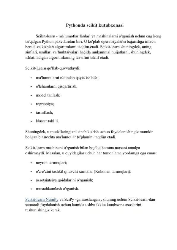 phytonda scikit kutuxonasi