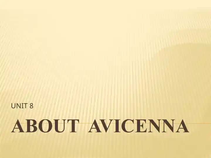 About Avicenna
