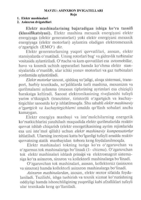Asinxron dvigatellari
