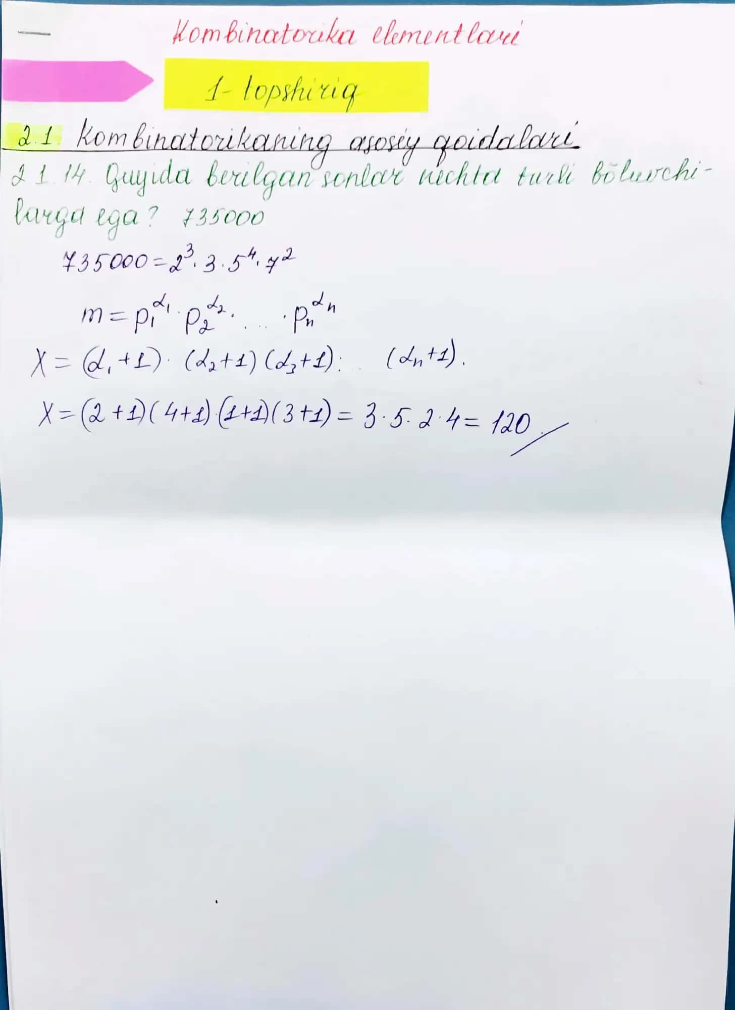 Kombinatorika elementlari