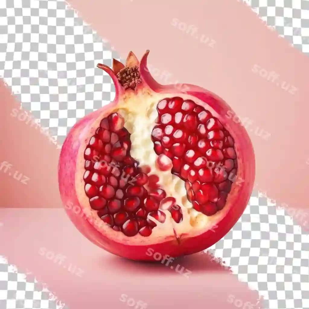 Gırtmasi olingan anor | Pomegranate with bite taken out it