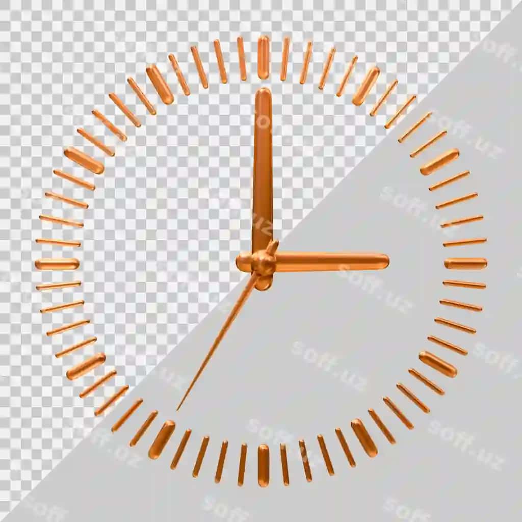 Soat ikonasi 3d zamonaviy uslubda | Clock icon with 3d modern style
