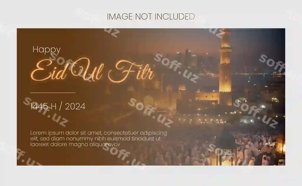 Ramazon tongi muborak baner dizayni | Eid ul fitr mubarak banner design