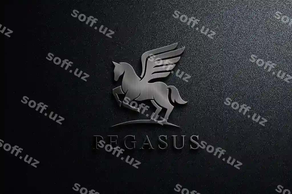 Yaqin rasm qorong'i metall logotip namunasi | Close up dark metal logo mockup