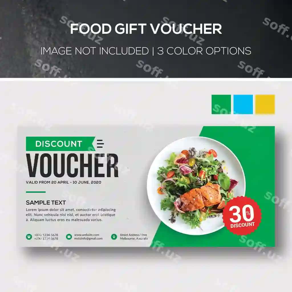 Ovqat sovg'a voucheri | Food gift voucher
