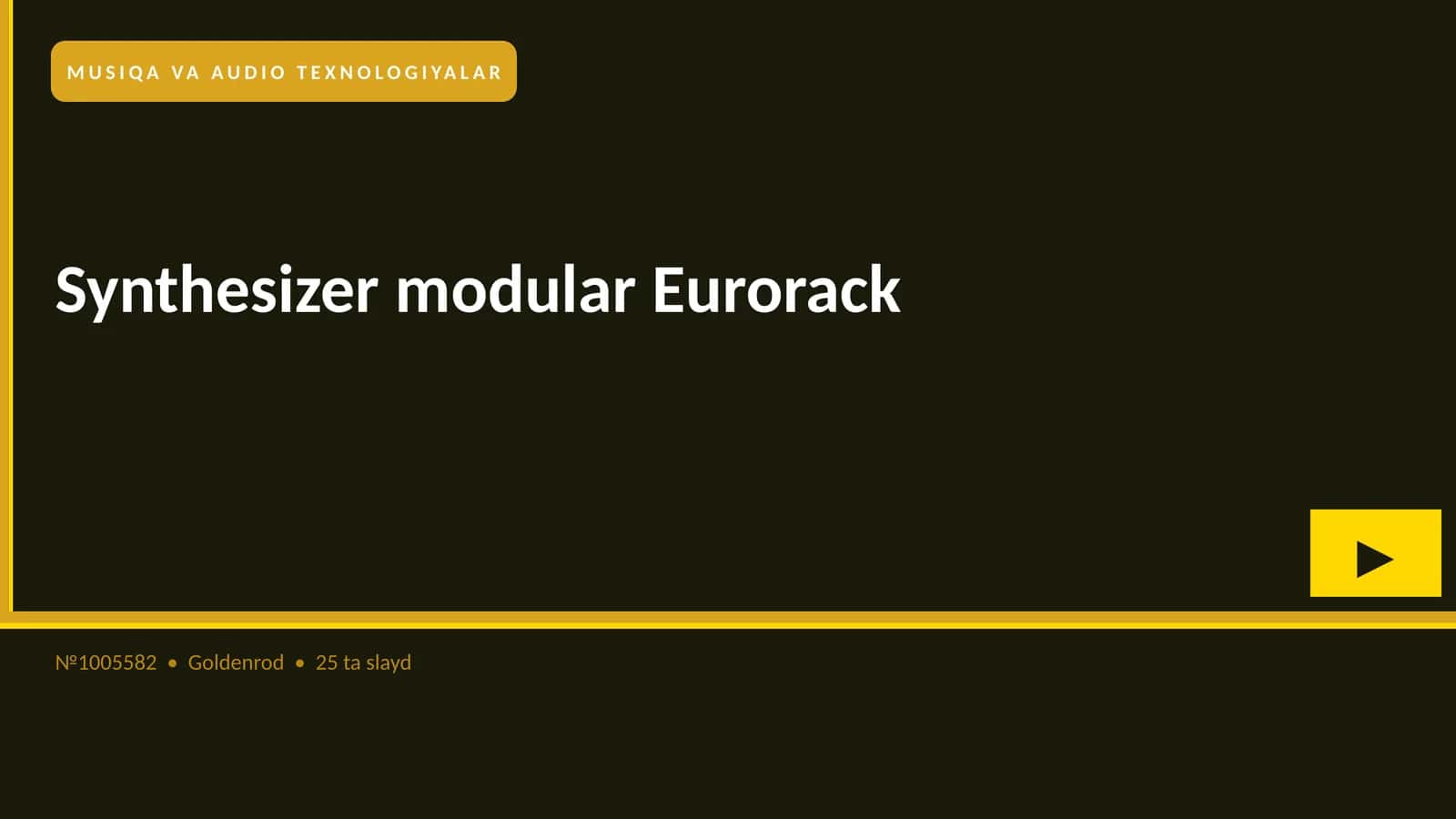 Synthesizer modular Eurorack
