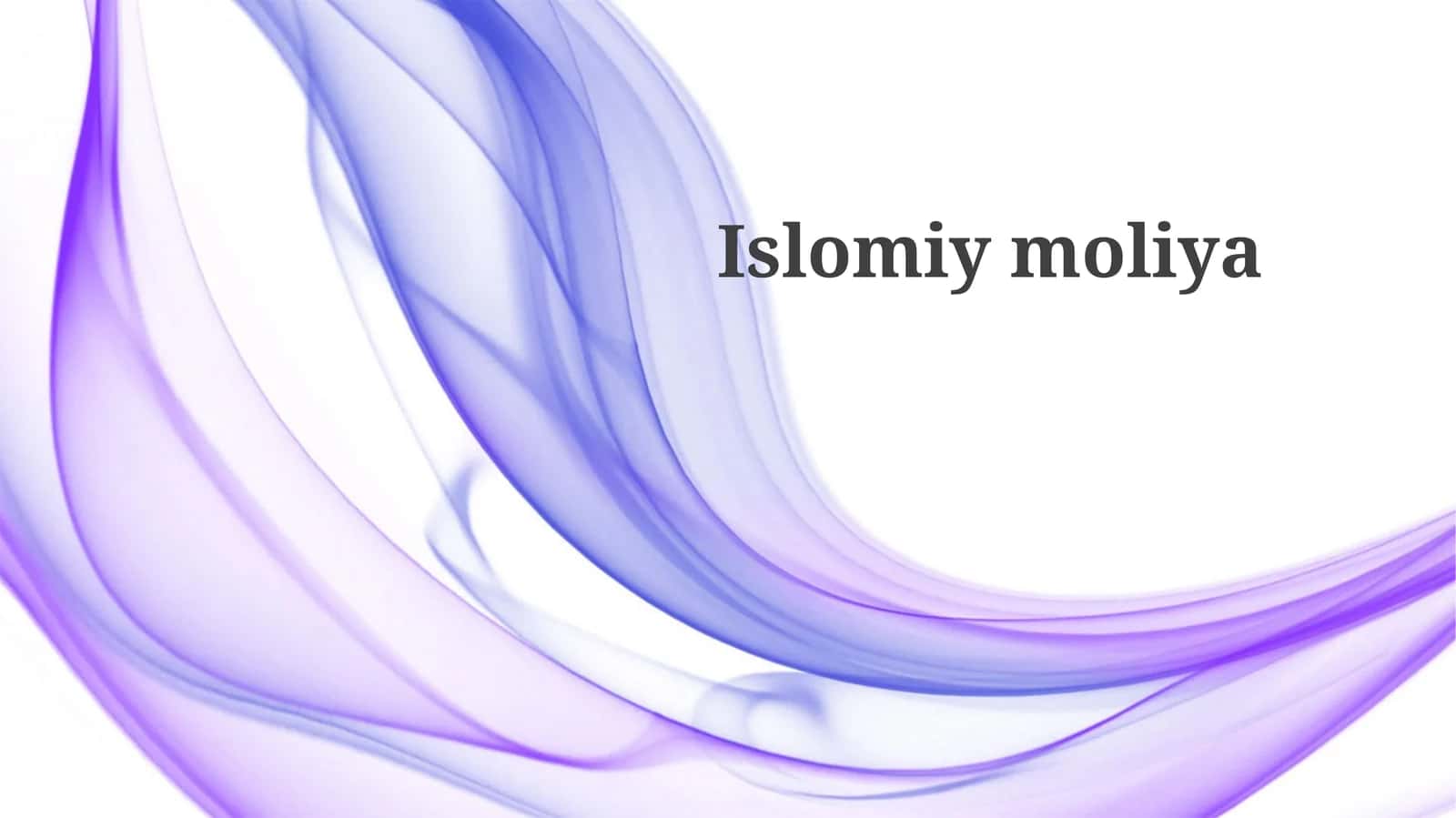 Islom moliyasi prinsiplari