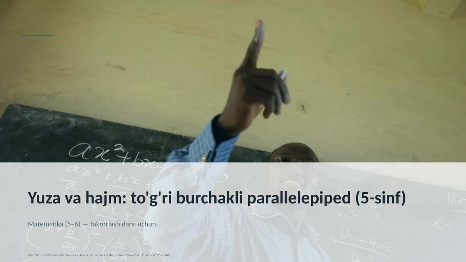 Matematika (5–6) — takrorlash darsi uchun