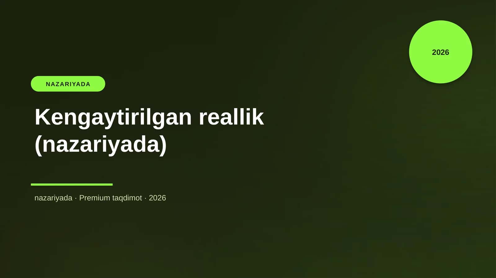 Kengaytirilgan reallik (nazariyada)