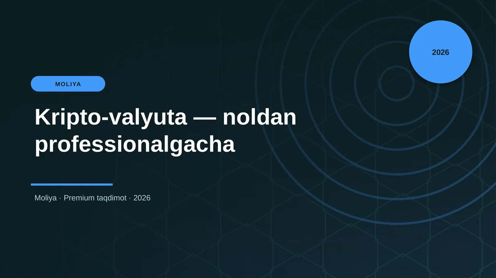 Kripto-valyuta — noldan professionalgacha