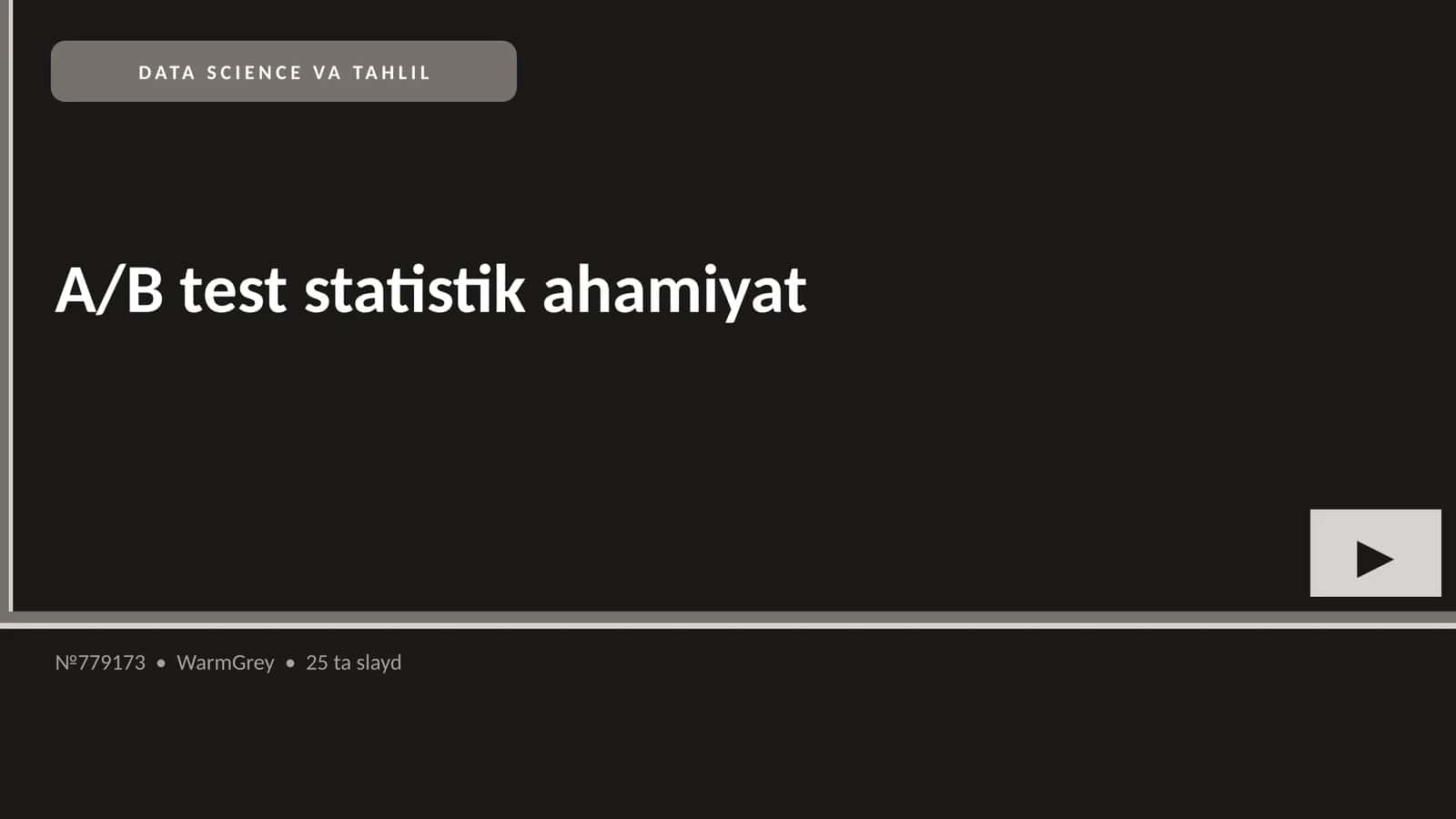 DATA SCIENCE VA TAHLIL
