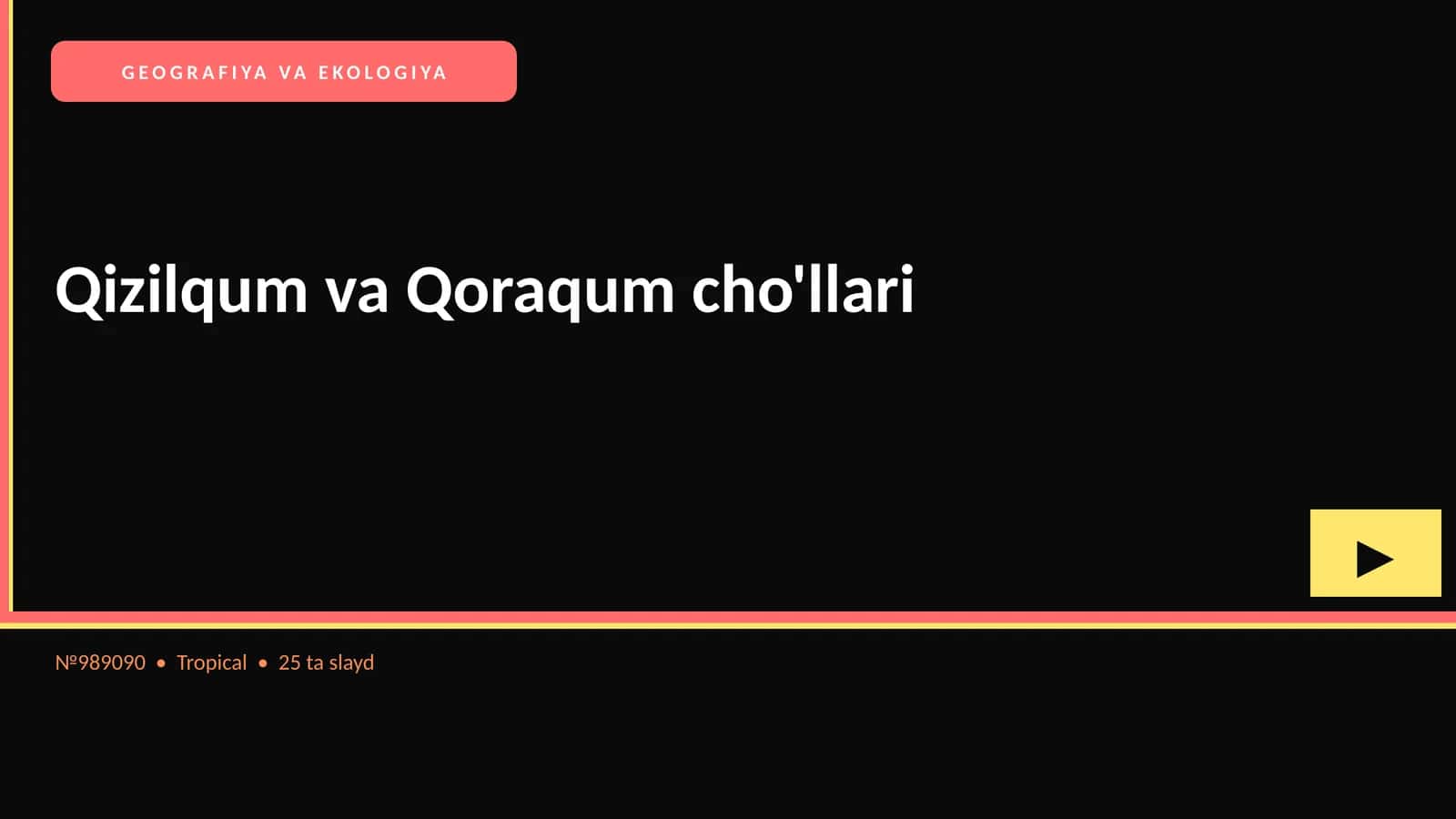 Qizilqum va Qoraqum cho'llari