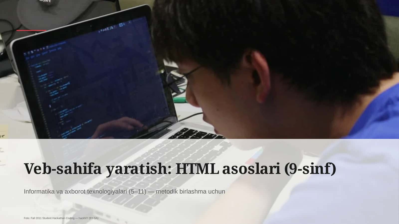 HTML asoslari (9-sinf)