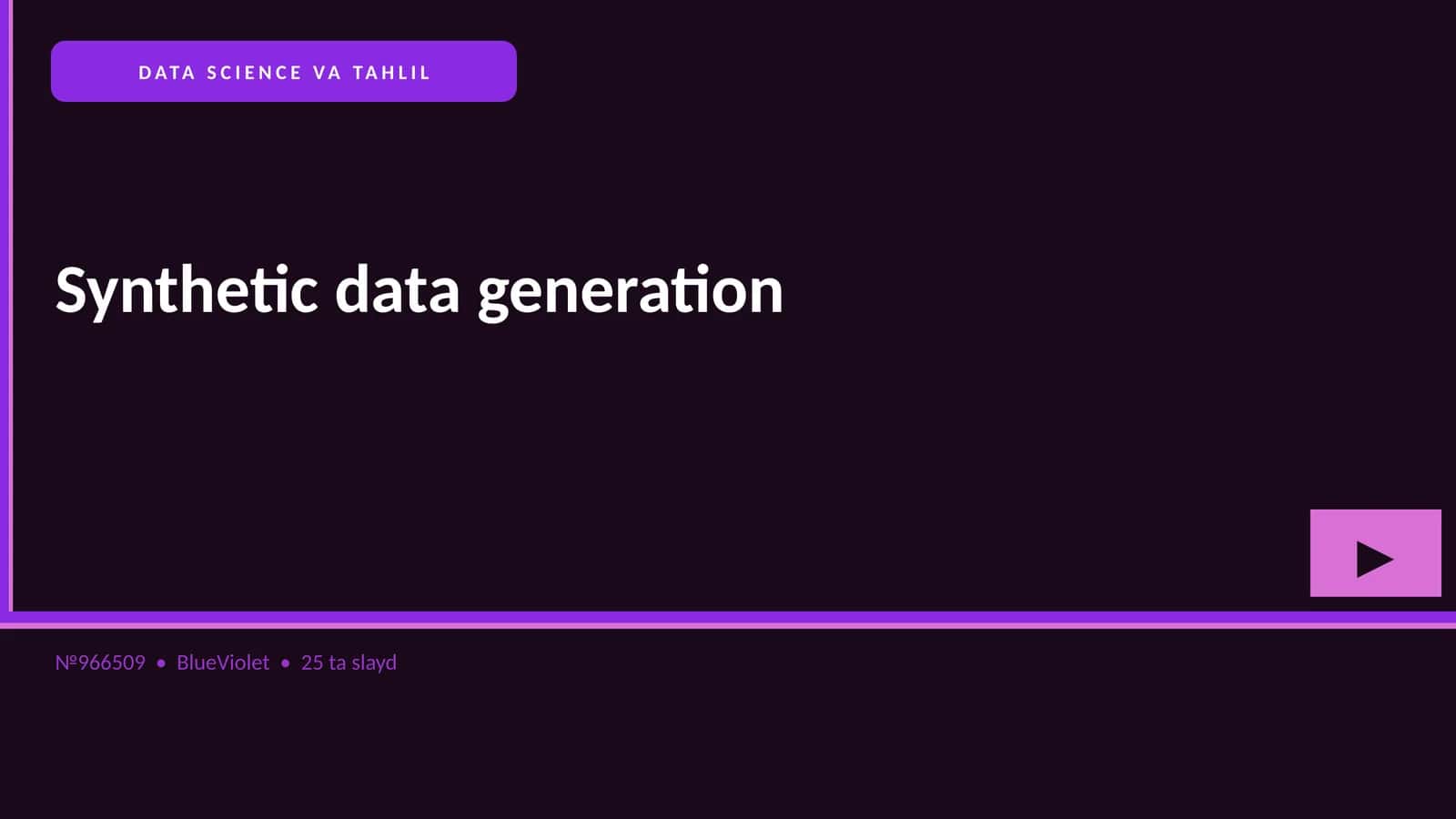 DATA SCIENCE VA TAHLIL