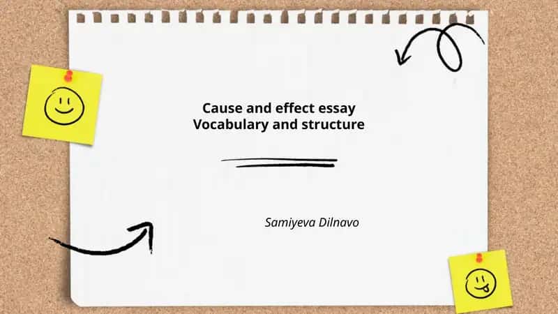 Cause and Effect Essay