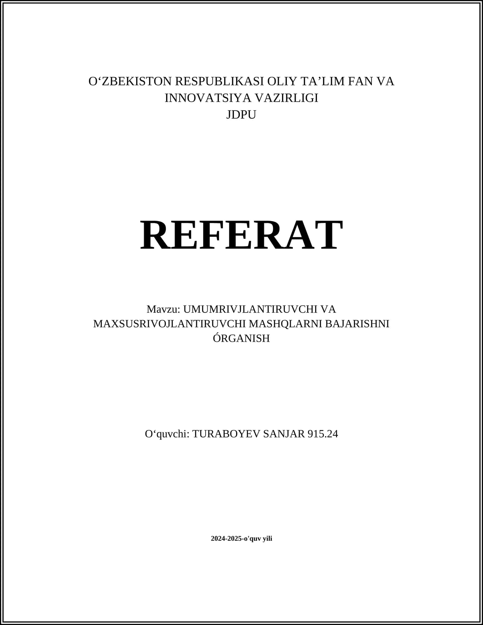 Matematika asoslari