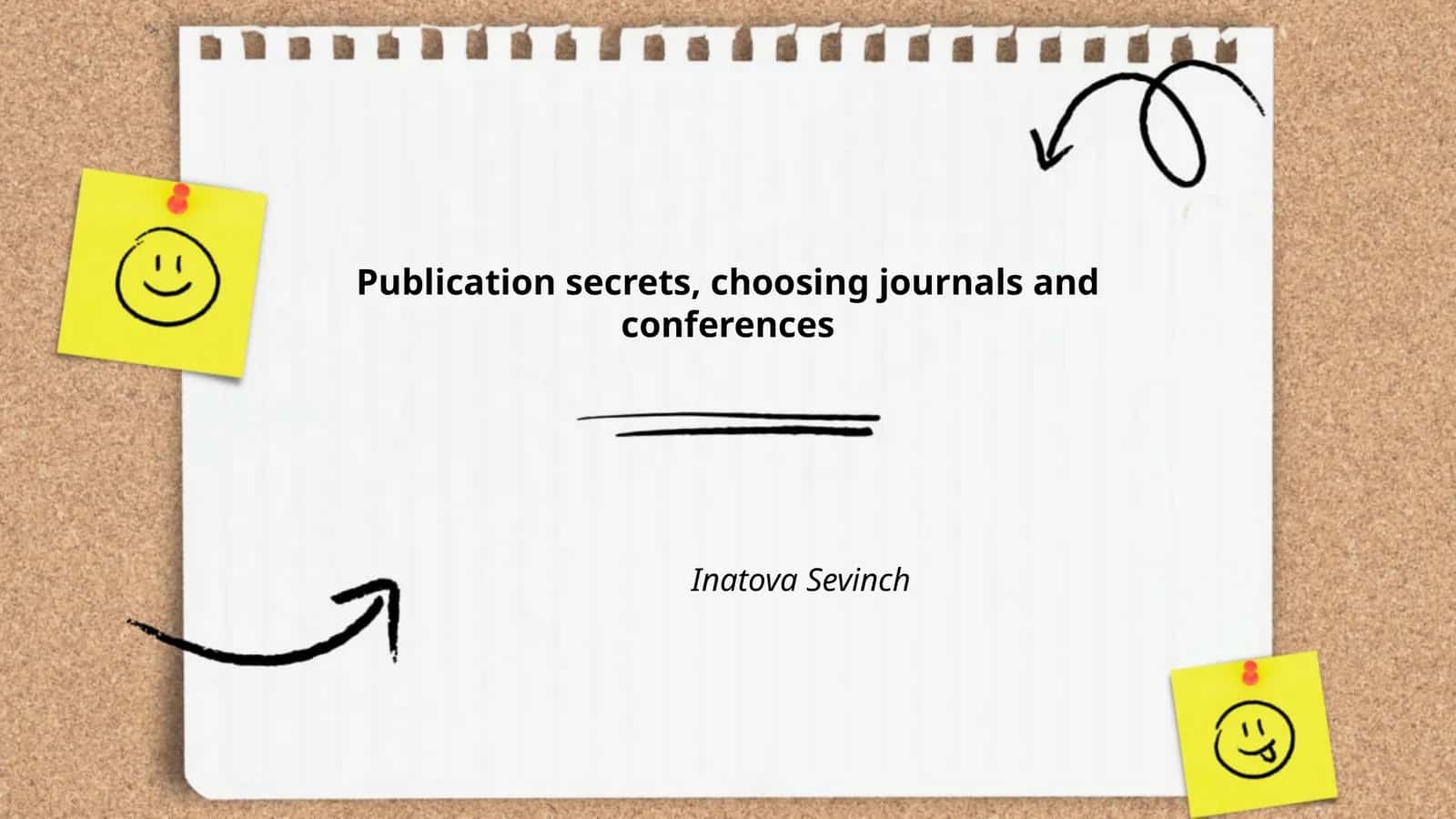 Publication Secrets, Choosing Journals and Conferences
