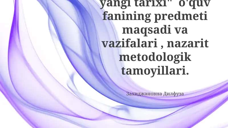 O'zbekistonning eng yangi tarixi