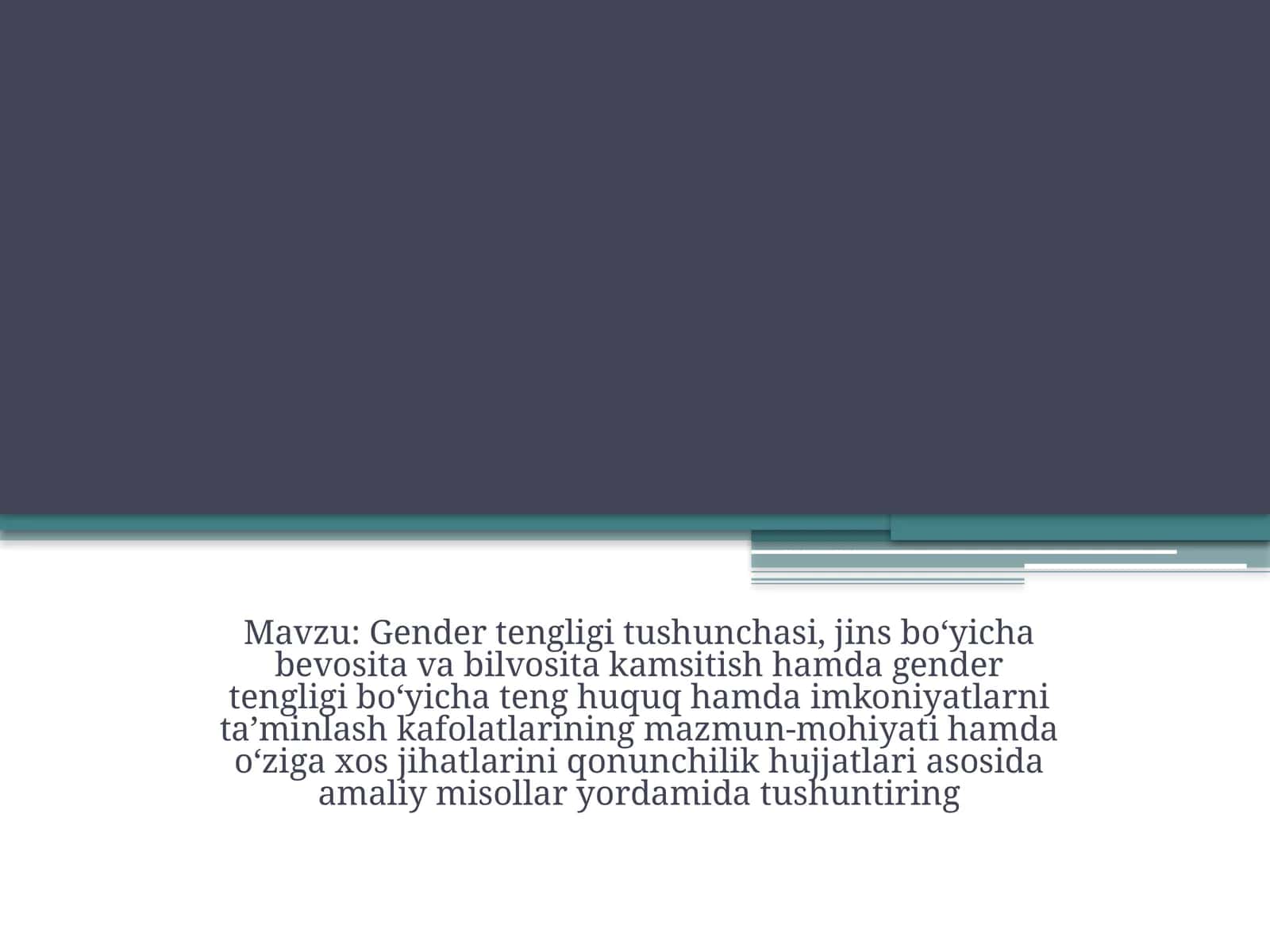 Gender tengligi