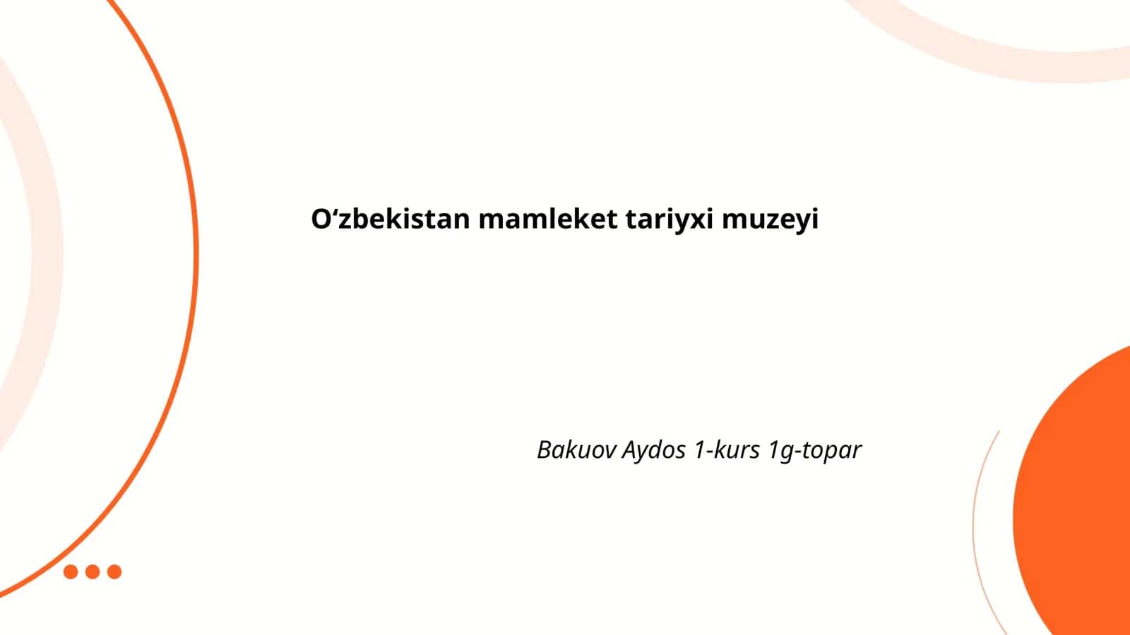 Oʻzbekistonning qadimgi tarixi