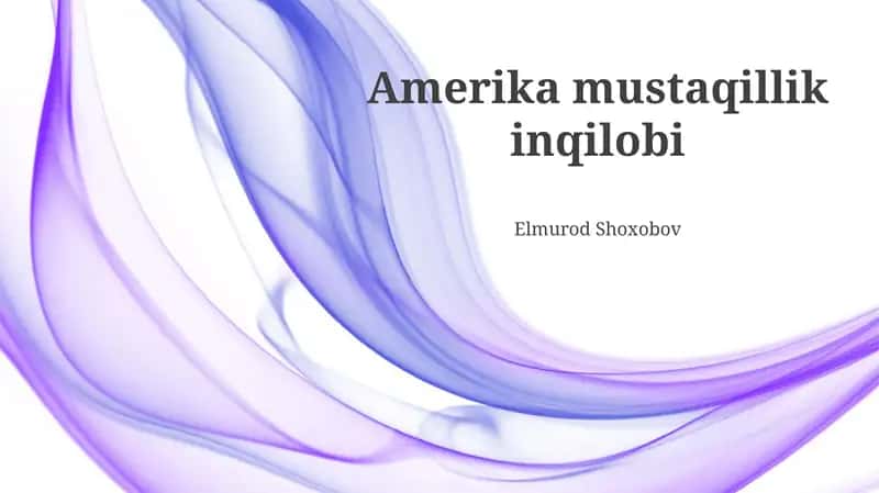 Amerika mustaqillik inqilobi