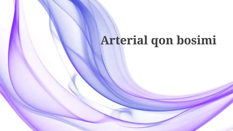 Arterial qon bosimi