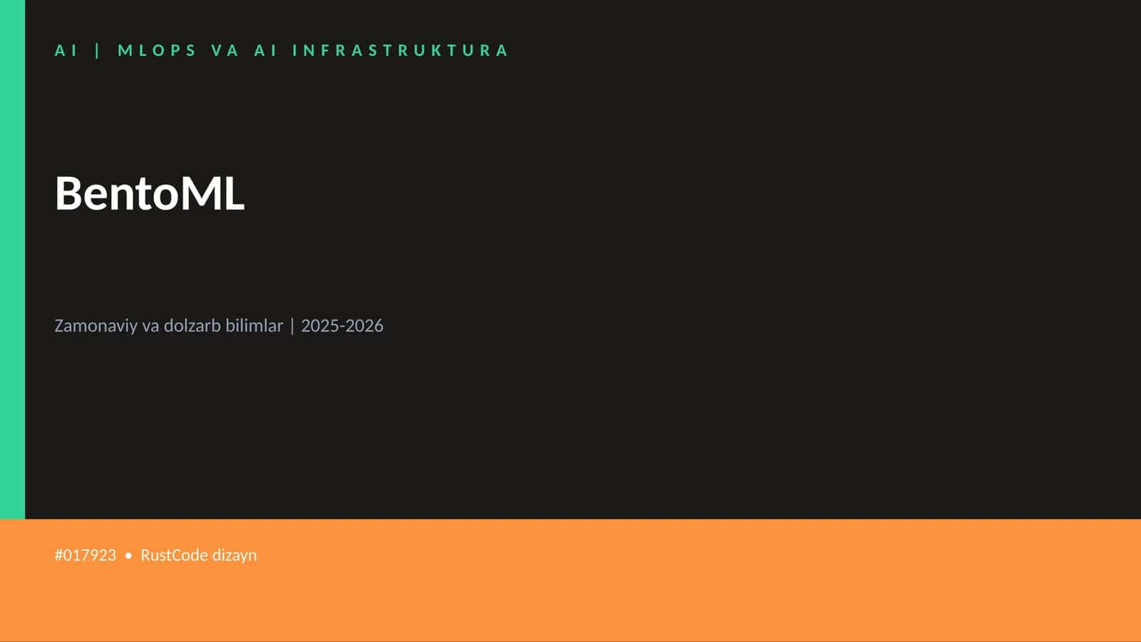 MLOPS VA AI INFRASTRUKTURA