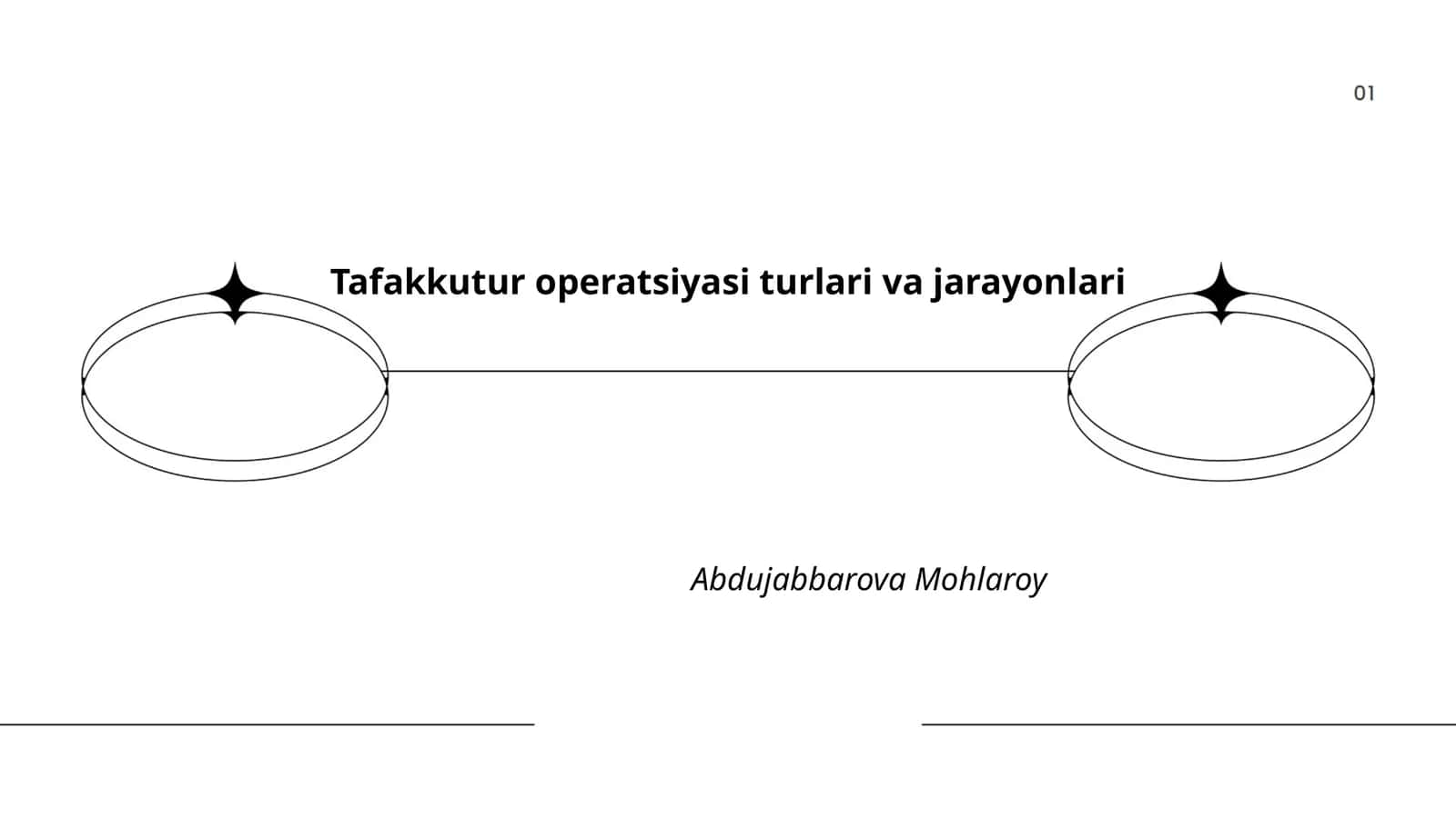 Tafakkutur operatsiyasi turlari va jarayonlari