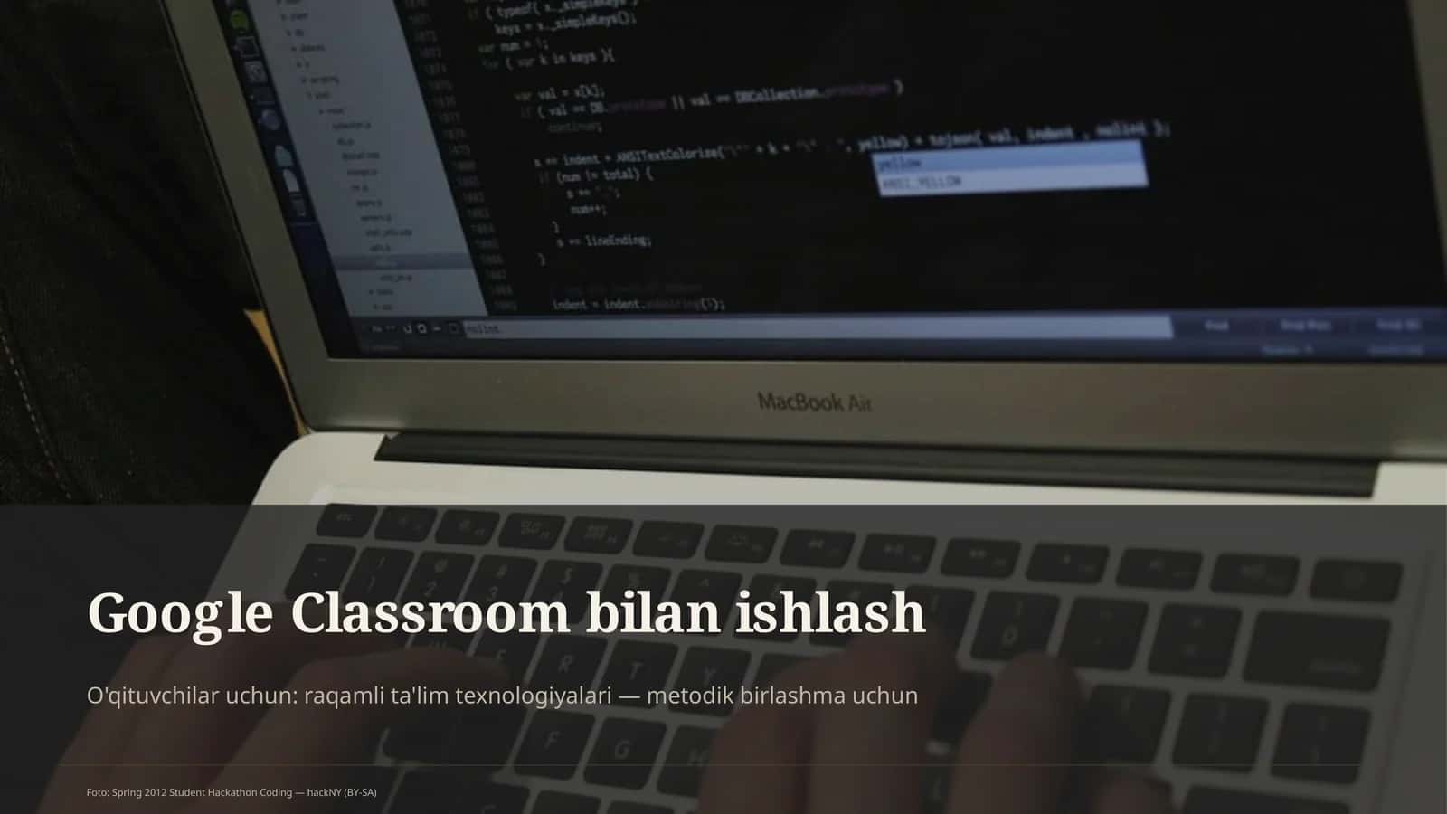 Google Classroom bilan ishlash